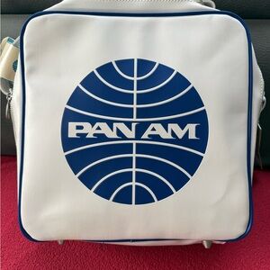 White and Blue Men's Bag